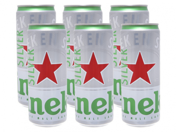 Bia heineken bạc lon