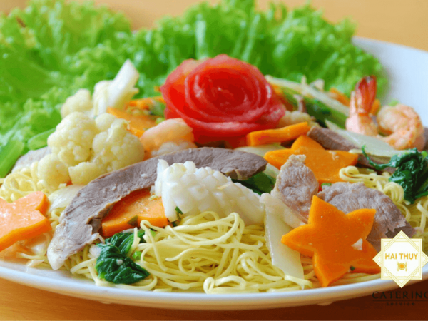 Bún gạo xào hải sản