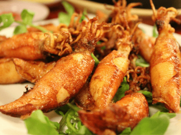 Mực trứng chiên nước mắm
