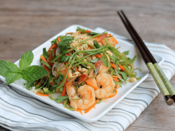 Rau muống trộn hải sản