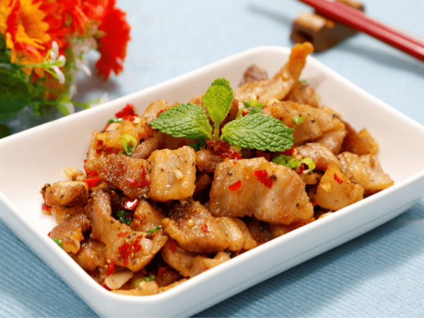Tép mỡ xào sa tế