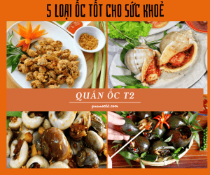 5 loại ốc tốt cho sức khoẻ mà bạn phải cần biết ?